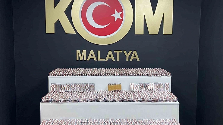 Malatya'da zehir tacirlerine darbe: 3 gözaltı, 21 bin hap!