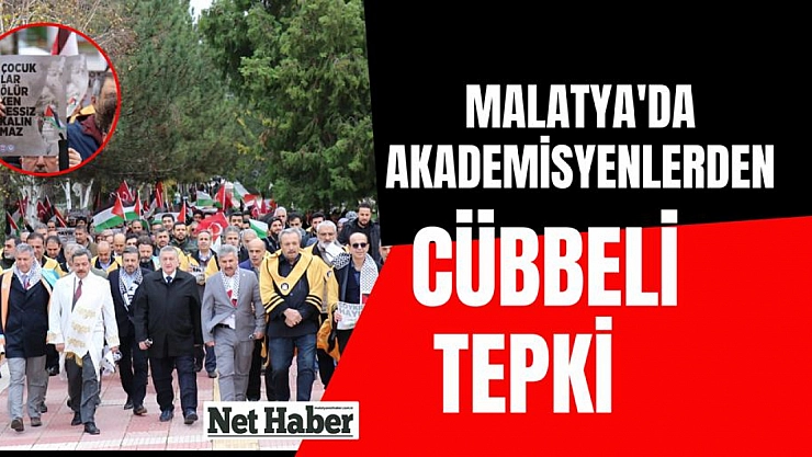 Malatya'da akademisyenlerden cübbeli tepki