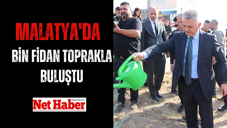 Malatya'da bin fidan toprakla buluştu