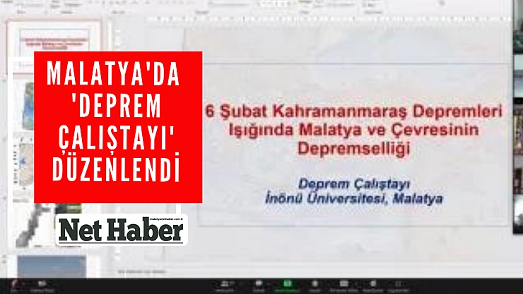 Malatya'da 'Deprem Çalıştayı' düzenlendi