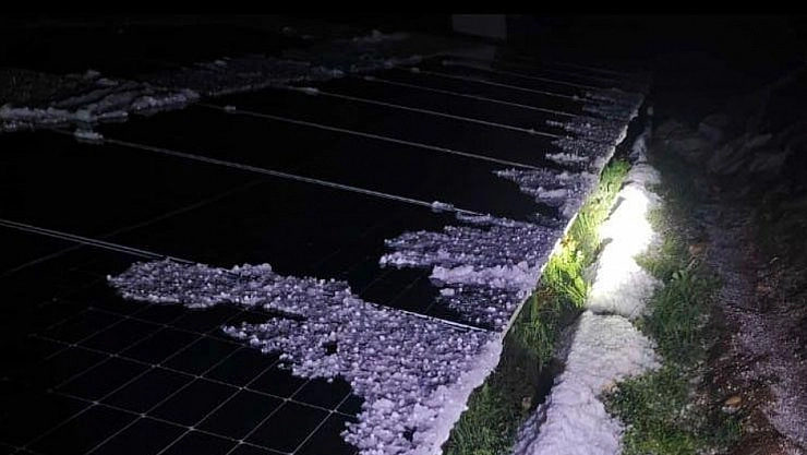 Kayısıyı don değil dolu vurdu!!!