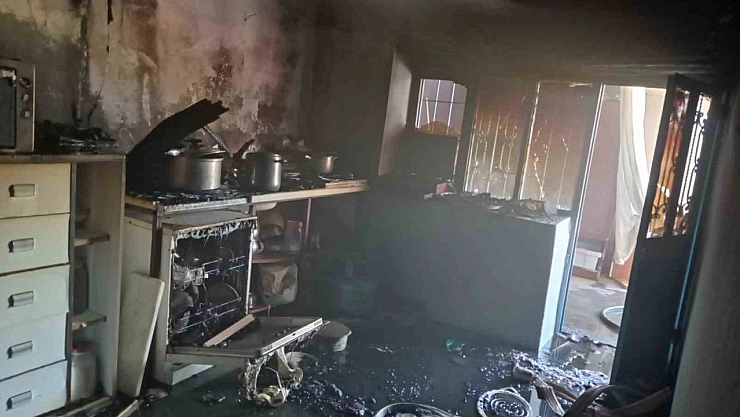 Malatya'da yangın: Ev küle döndü