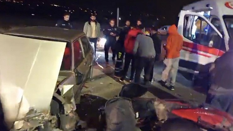 Malatya'da feci kaza: Kurye Ağır Yaralandı