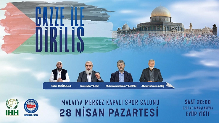 Malatya'da 'Gazze ile Direniş' programı