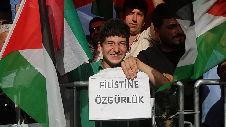 Malatya'da Gazze Mitingi ile İsrail'e Tepki Gösterildi!