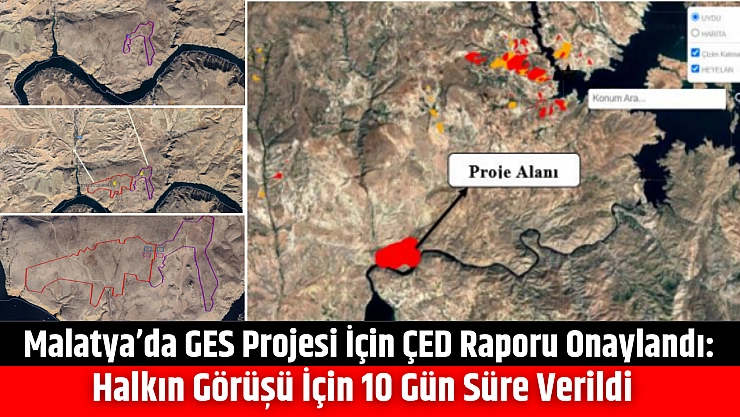 Malatya'da GES Projesi İçin ÇED Raporu Onaylandı: Halkın Görüşü İçin 10 Gün Süre Verildi