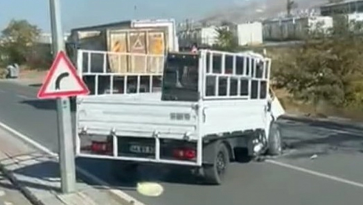 Malatya'da feci kaza: Kamyonetle hafriyat kamyonu çarpıştı: 1 ölü