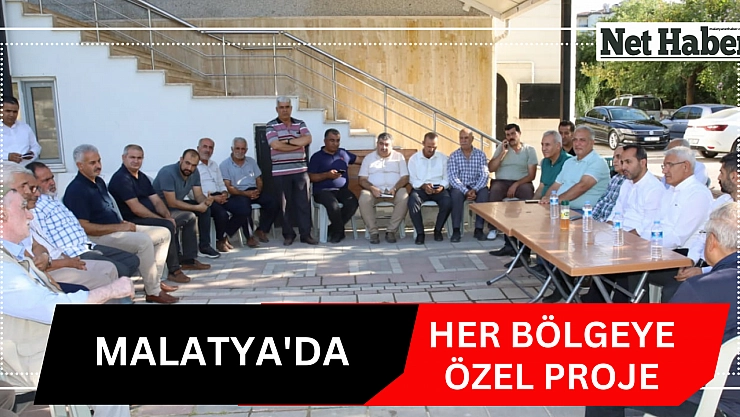 Malatya'da her bölgeye ayrı proje
