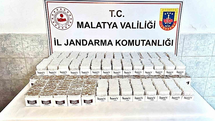 Malatya'da 20 binden fazla kaçak makaron ele geçirildi!