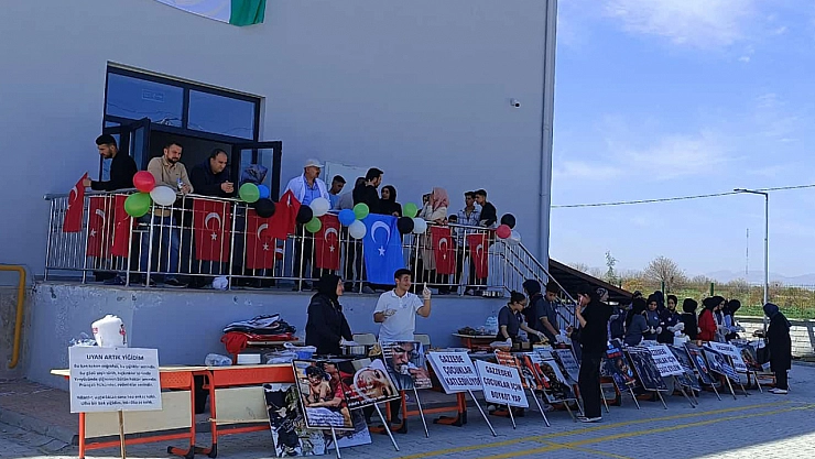 Malatya'da liseli öğrencilerden Gazze'ye anlamlı destek