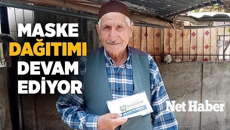 Malatya'da maske dağıtımı devam ediyor