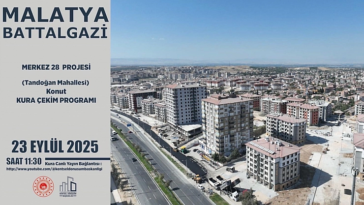 Malatya'da Merkez 28 Projesi kura sonuçları.... Hak sahipleri tam liste…