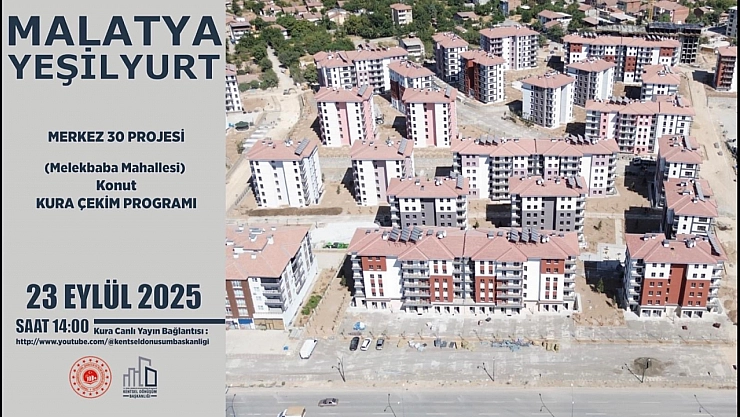 Malatya'da Merkez 30 Projesi kura sonuçları.... Hak sahipleri tam liste…