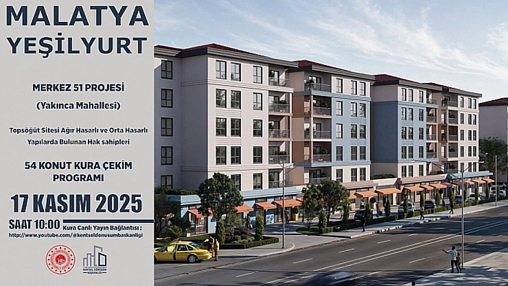 Malatya'da Merkez 51 Projesi'nin Kura Çekimi Başladı: Canlı izlemek İçin Tıklayın…