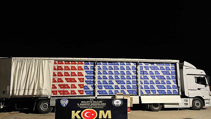 Malatya'da milyonlarca makaron ele geçirildi