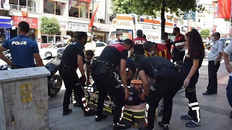 Polis ekipleri kaza yaptı