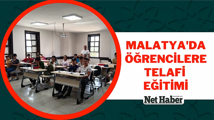 Malatya'da öğrencilere telafi eğitimi