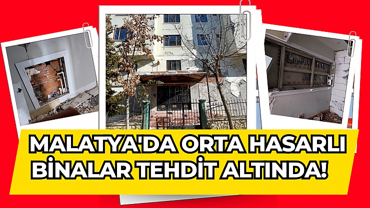 Orta hasarlı binada güvenlik sorunu artıyor!