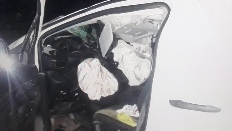 Malatya'da otomobil şarampole uçtu