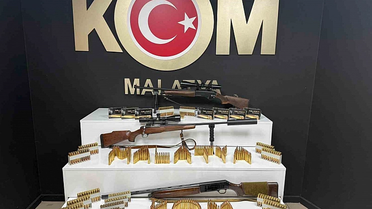 Malatya'da çok sayıda mermi ele geçirildi