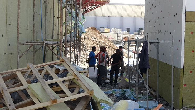 Malatya'da şantiye kazası: İskele çöktü, 1 yaralı