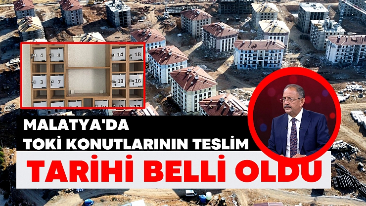 Malatya'da TOKİ konutlarının teslim tarihi belli oldu