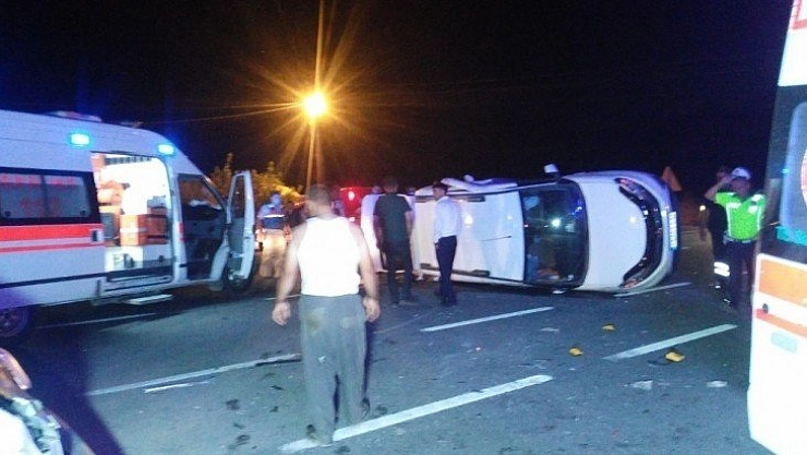 Trafik kazası 8 yaralı