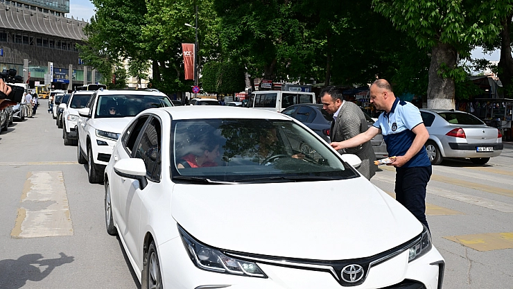 Malatya'da Trafikte Farkındalık Projesi: 'Park Etme, Fark Et'