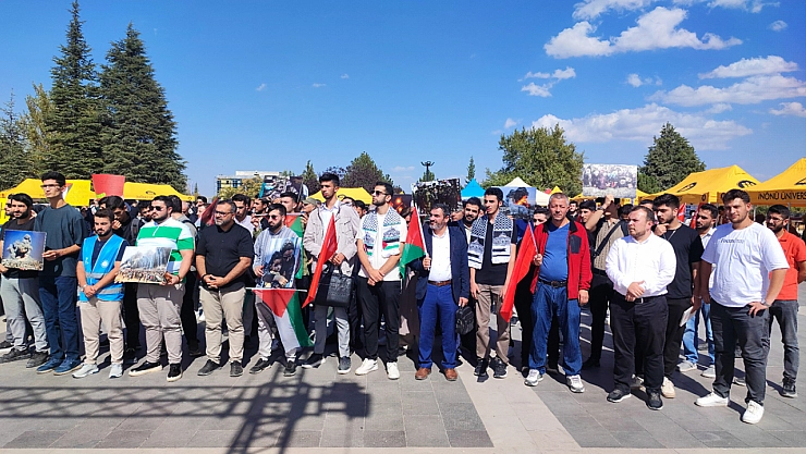 Malatya'da üniversite öğrencileri 7 Ekim Aksa Tufanı'nı andı