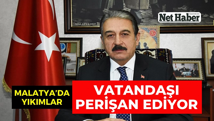Malatya'da yıkımlar vatandaşı perişan ediyor