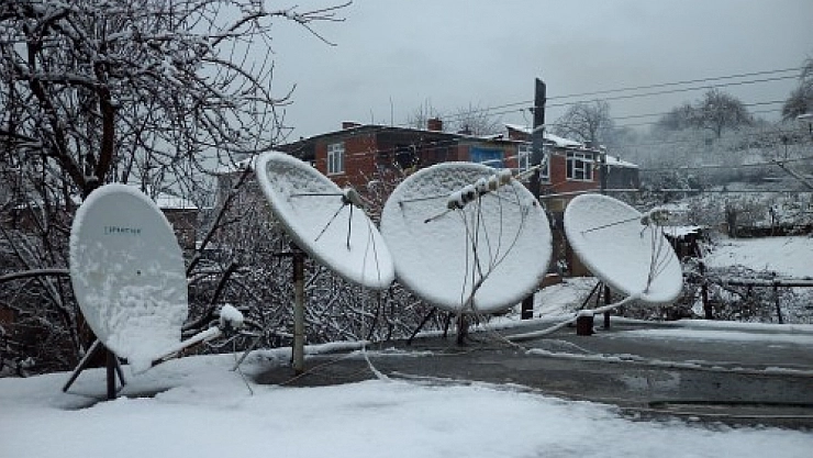 Malatya'da Kar, TV Yayınına Kışlık İzin Verdi! Yayınlar 'Dondu'