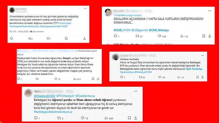 Malatya'da yurt değişikliğinde mağduriyet artıyor… Yedek öğrenciler yerleştirilmiş!!