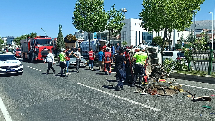 Malatya'daki trafik kazasında 2 kişi yaralandı
