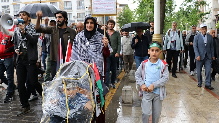 Malatya'dan Gazze'deki soykırıma tepki..!
