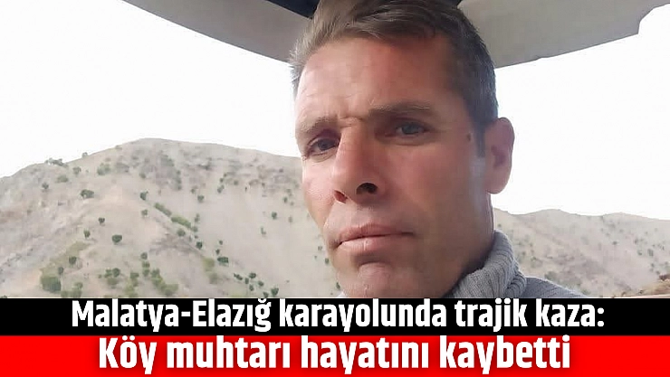 Malatya-Elazığ Karayolunda Trajik Kaza: Köy Muhtarı Hayatını Kaybetti