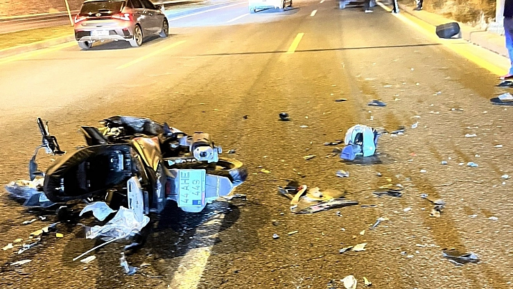 Malatya'da motosiklet römorka çarptı: 1 yaralı