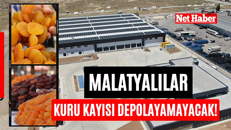 Malatyalılar kuru kayısı depolayamayacak!