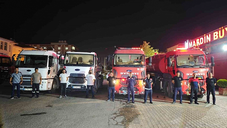 Mardin'den Kahramanmaraş'taki orman yangınına destek