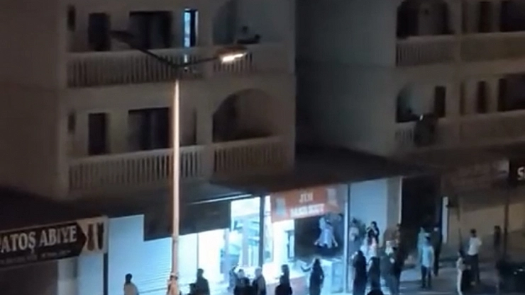 Mardin'de market önündeki arbedede