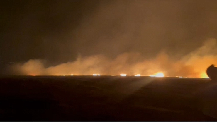 Mardin'de buğdaylar küle döndü.