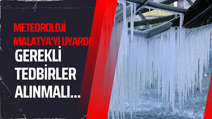 Meteoroloji Malatya'yı uyardı! Gerekli tedbirler alınmalı...