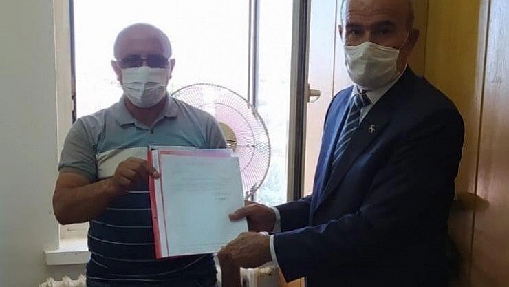 Kaya mazbatasını aldı