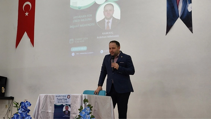 Mezun olduğu lisede kariyer günlerine katıldı