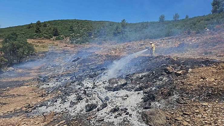 Arazi yangını kontrol altına alındı