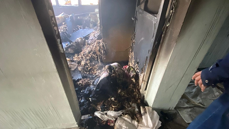 Müstakil evde yangın