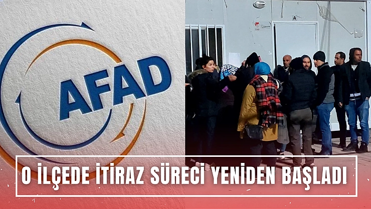 O ilçede itiraz süreci yeniden başladı 