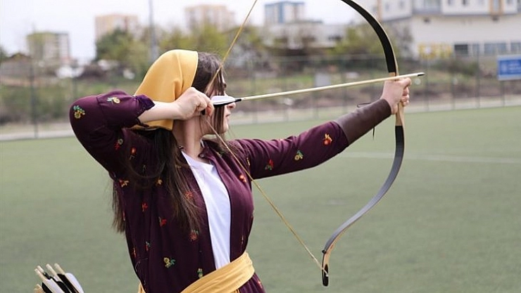 Oklar madalya için atıldı