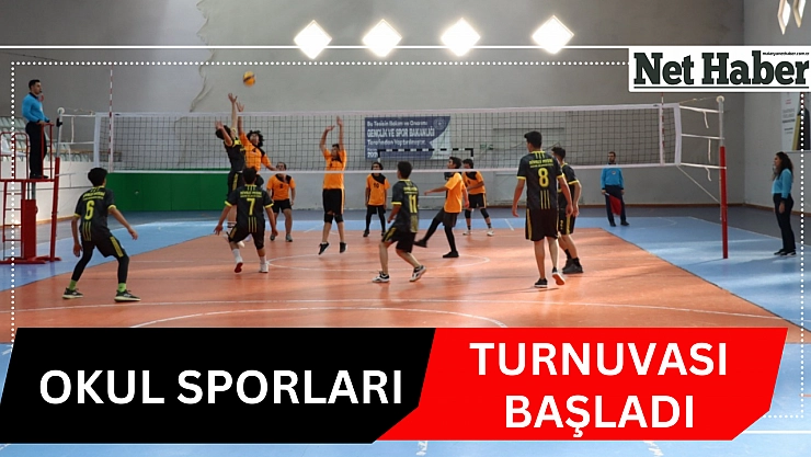 Okul sporları turnuvası başladı