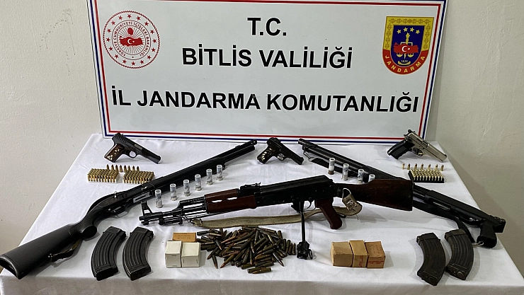 Silah ve mühimmat ele geçirildi