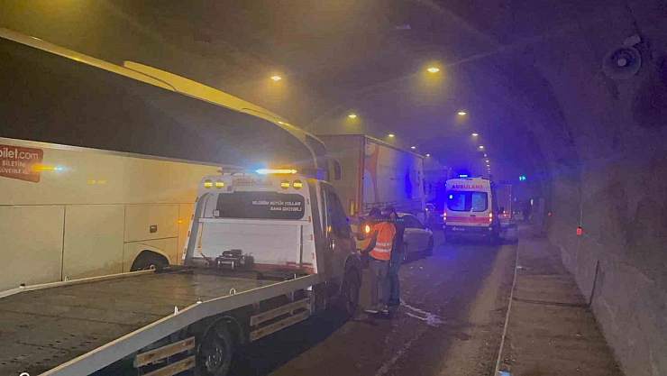 Tünelde zincirleme trafik kazası: 1 ölü